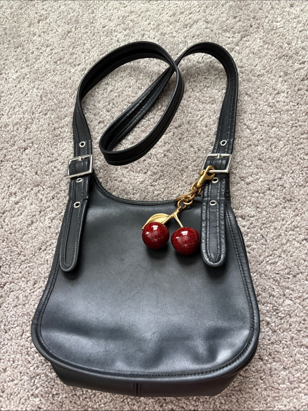 Vintage Coach Saddle Faith Oliver Legrone Legacy Crossbody Bag 9949